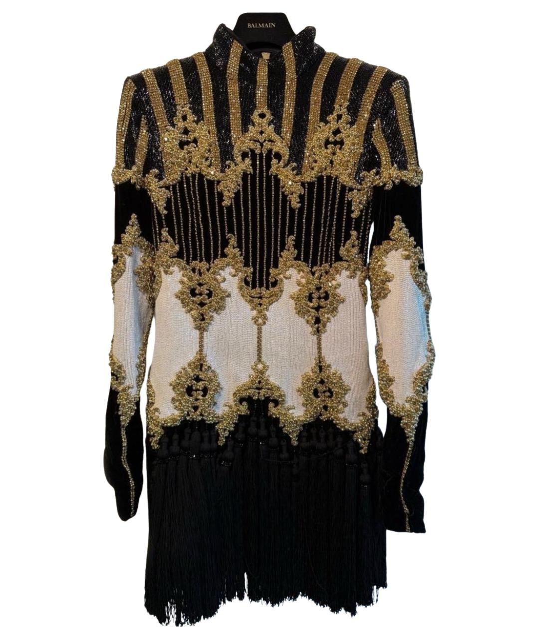 BALMAIN Мульти хлопковое вечернее платье, фото 1