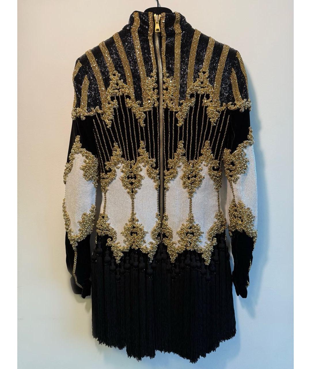 BALMAIN Мульти хлопковое вечернее платье, фото 2