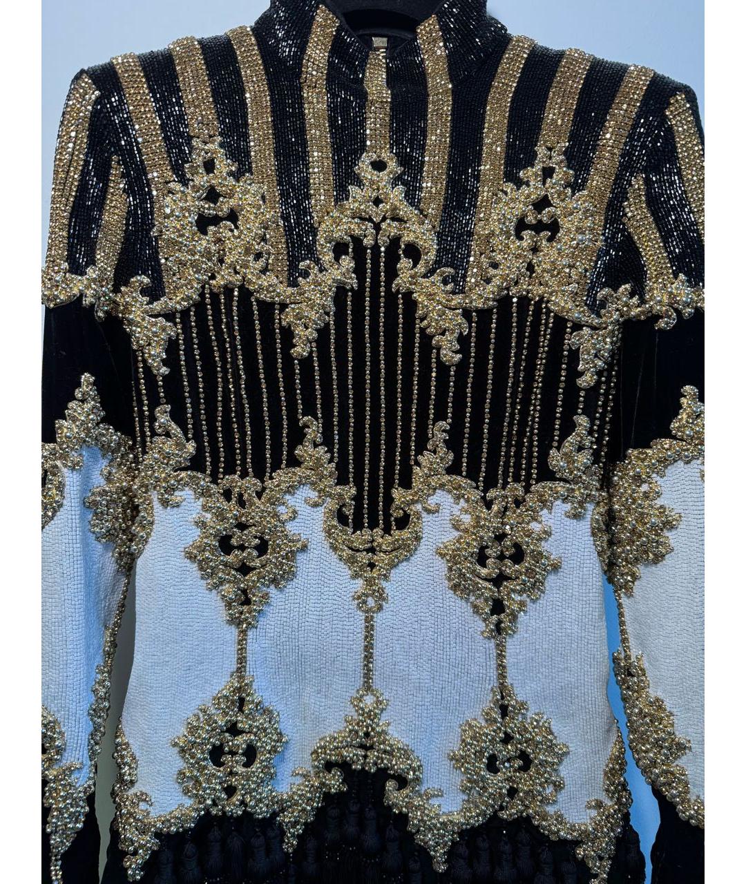 BALMAIN Мульти хлопковое вечернее платье, фото 3