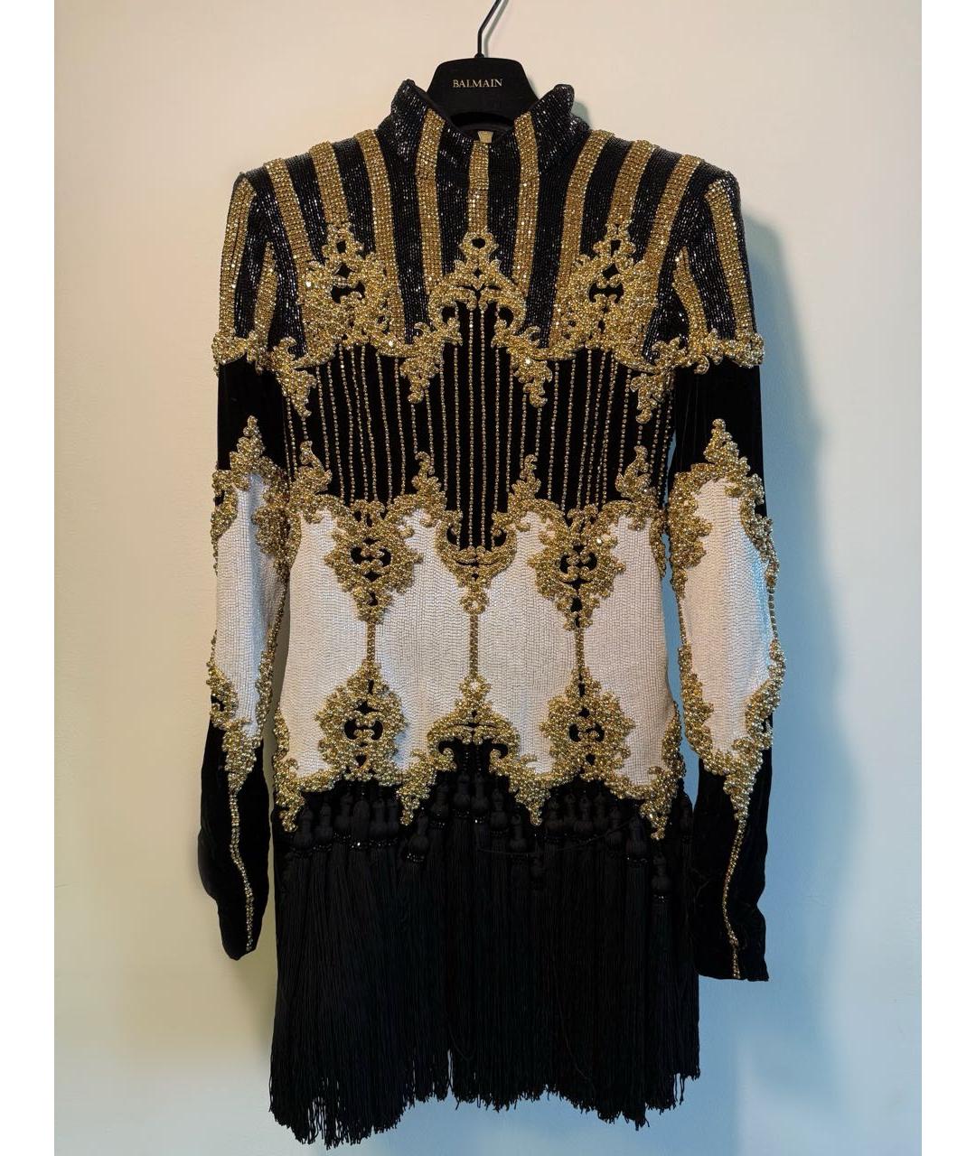 BALMAIN Мульти хлопковое вечернее платье, фото 7