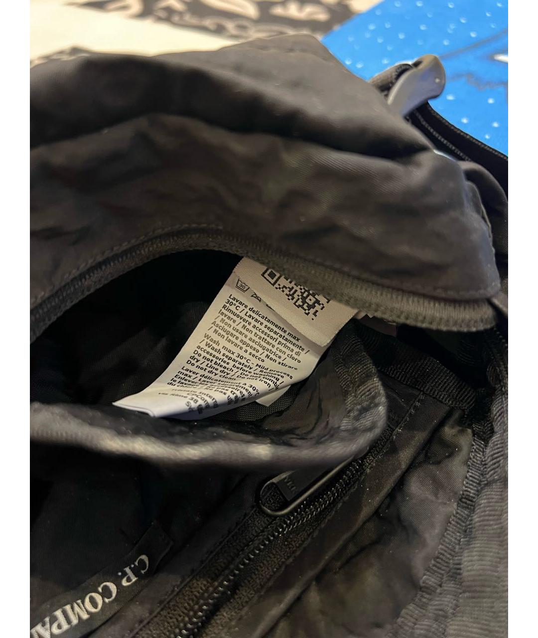 CP COMPANY Черная тканевая поясная сумка, фото 4