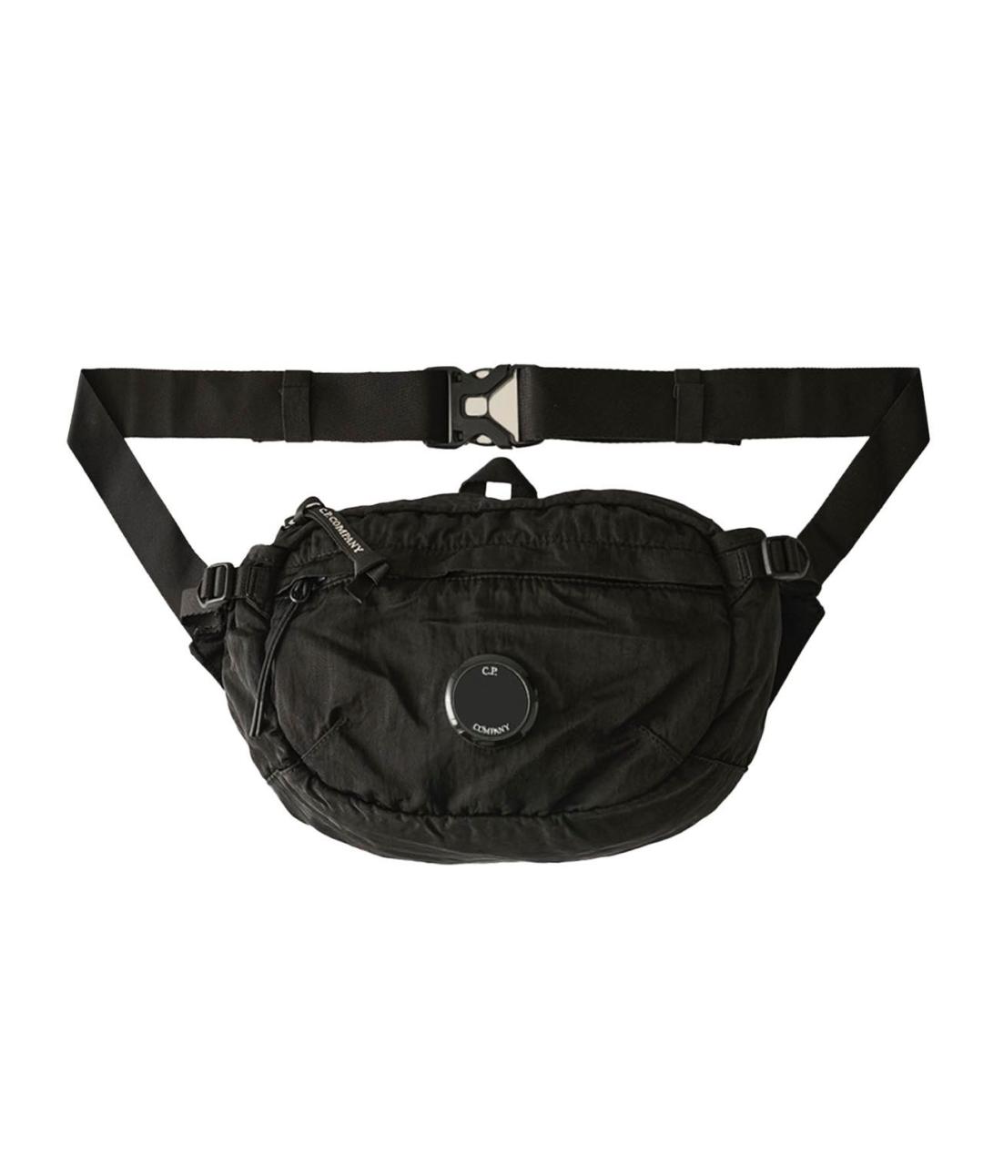 CP COMPANY Черная тканевая поясная сумка, фото 1