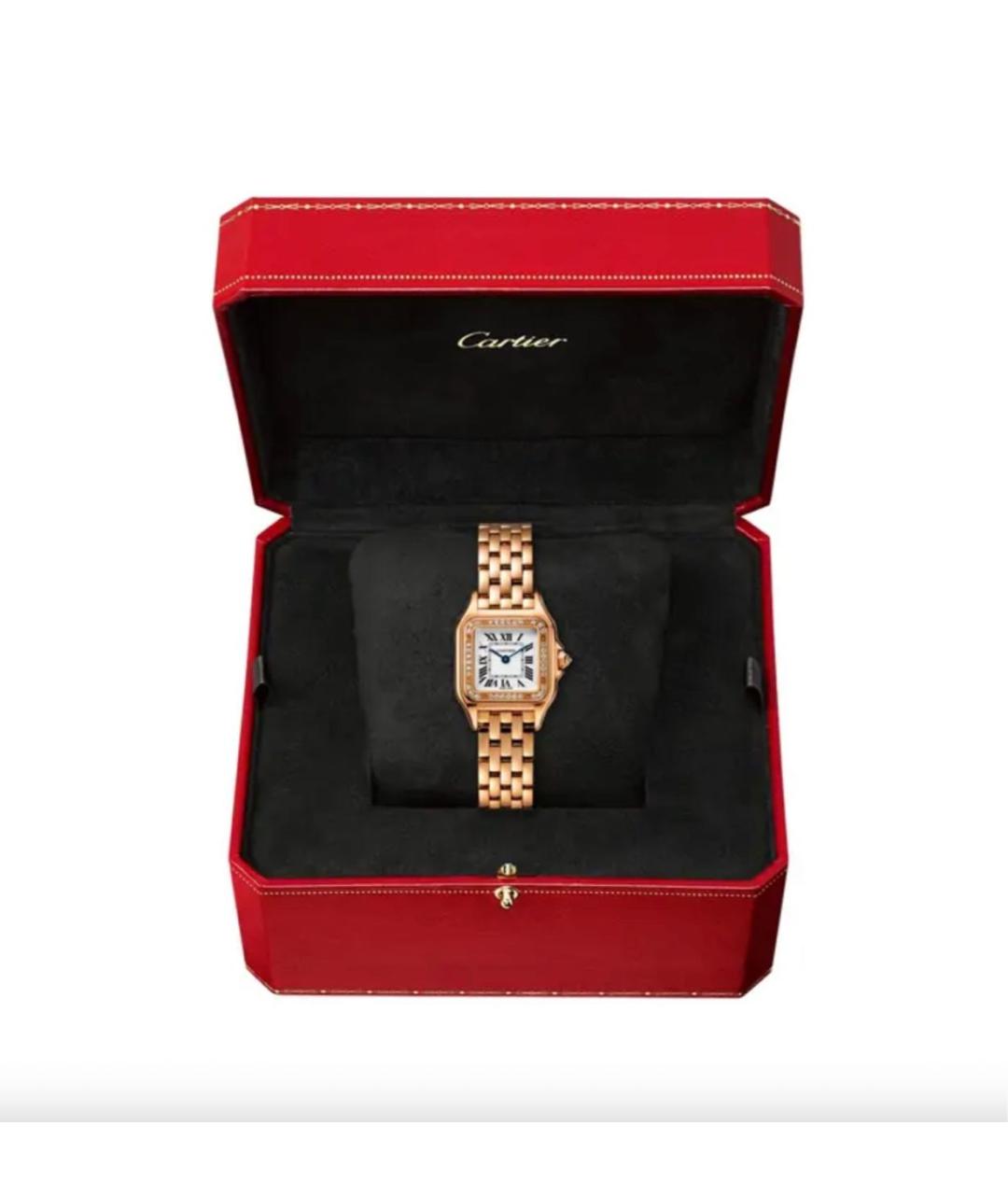 CARTIER Розовые часы из розового золота, фото 7