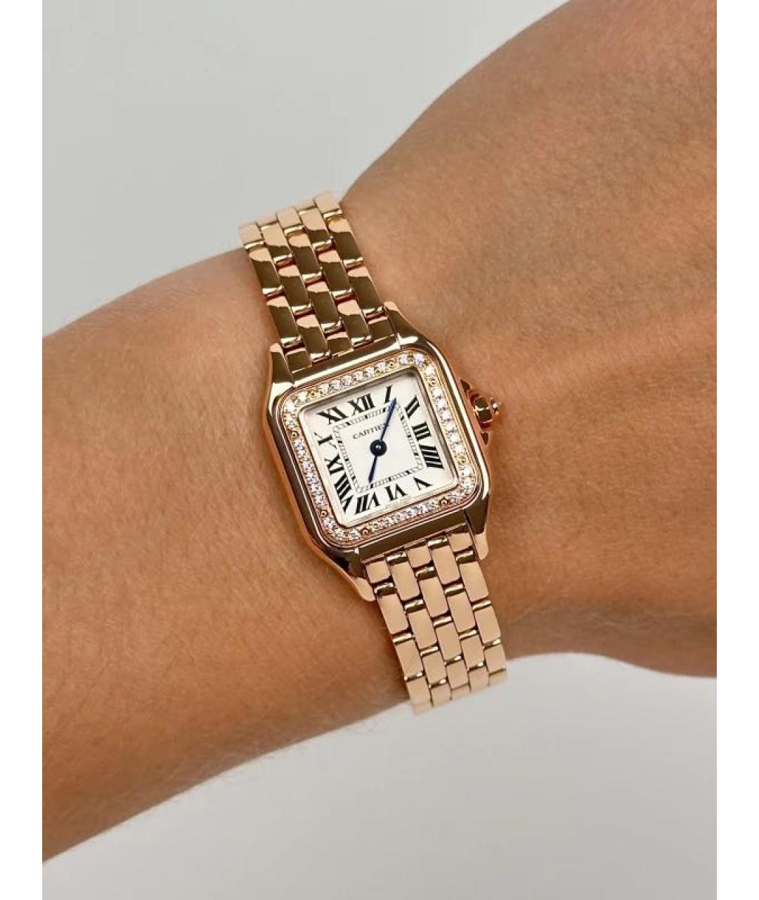 CARTIER Розовые часы из розового золота, фото 5