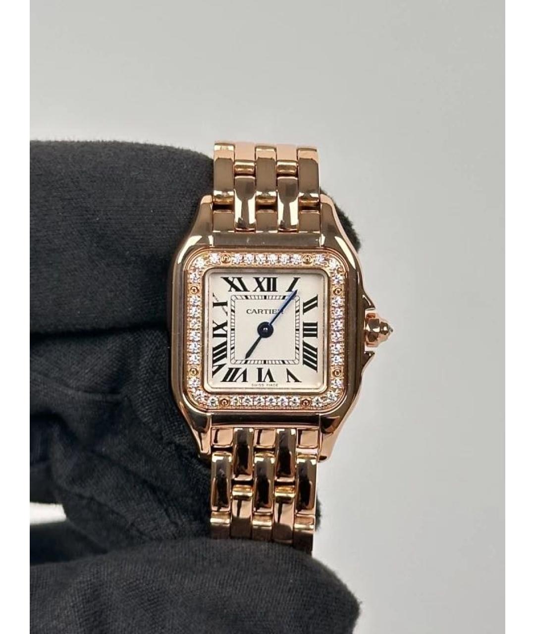 CARTIER Розовые часы из розового золота, фото 3