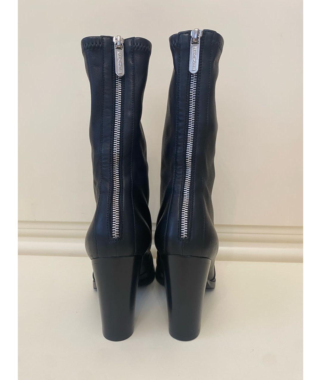 CHANEL Черные кожаные полусапоги, фото 4