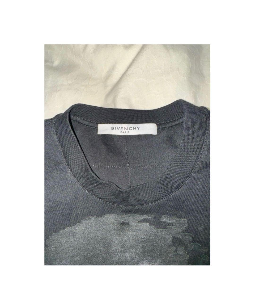 GIVENCHY Черная хлопковая футболка, фото 2