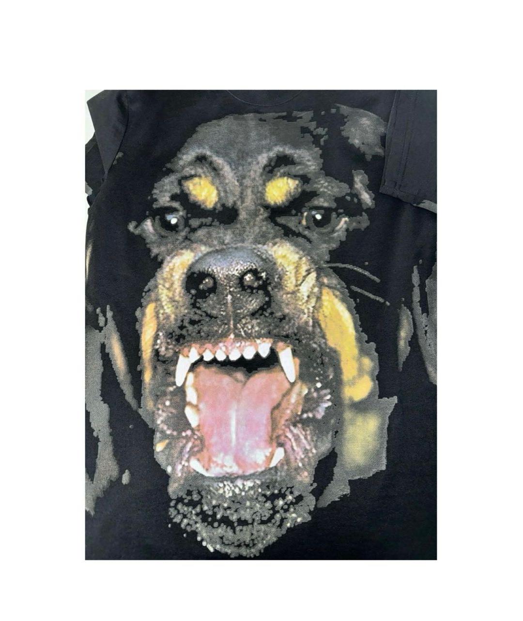 GIVENCHY Черная хлопковая футболка, фото 4