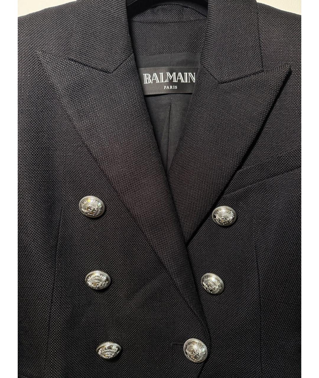 BALMAIN Черный вискозный жакет/пиджак, фото 3