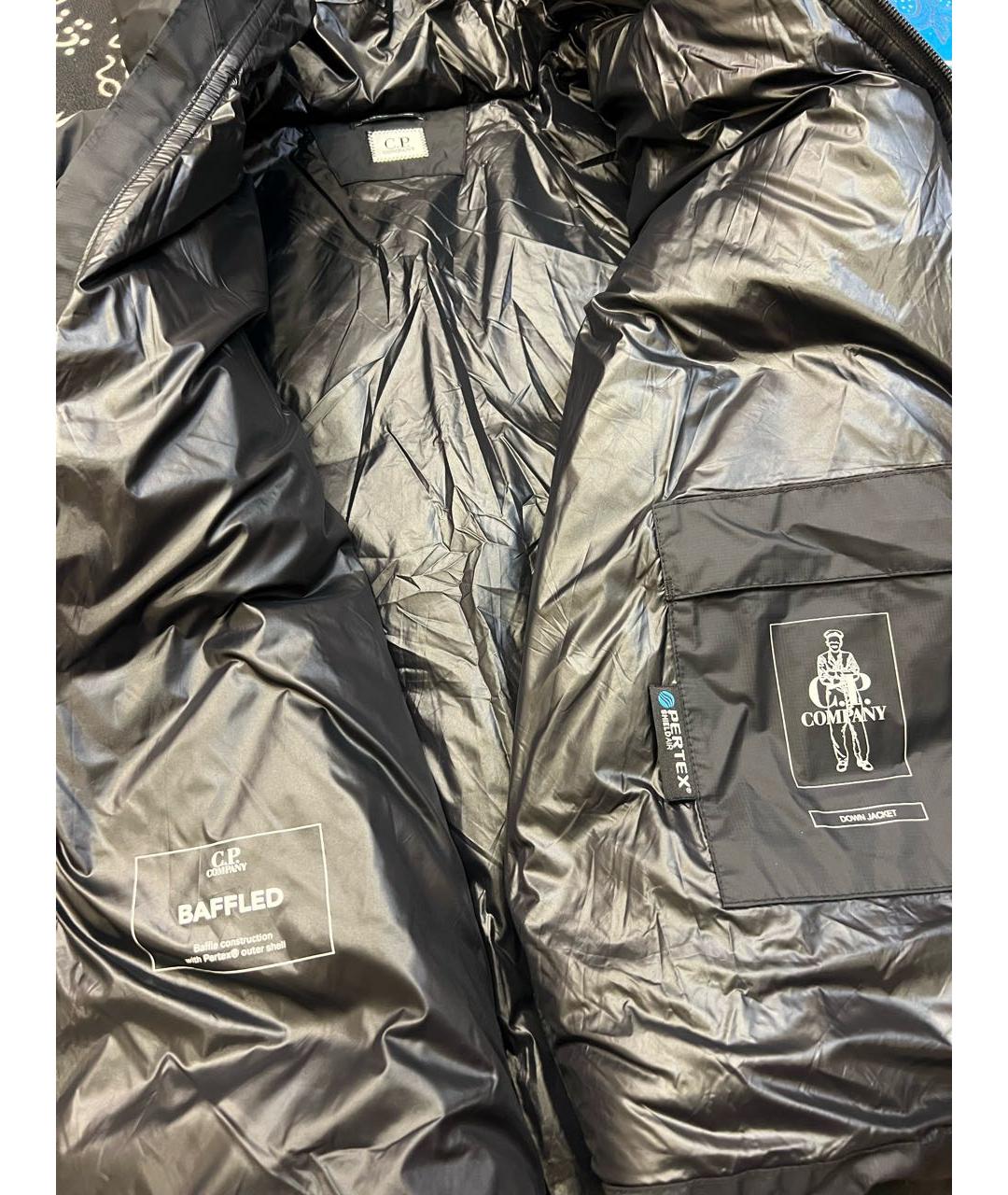 CP COMPANY Черный полиэстеровый пуховик, фото 3