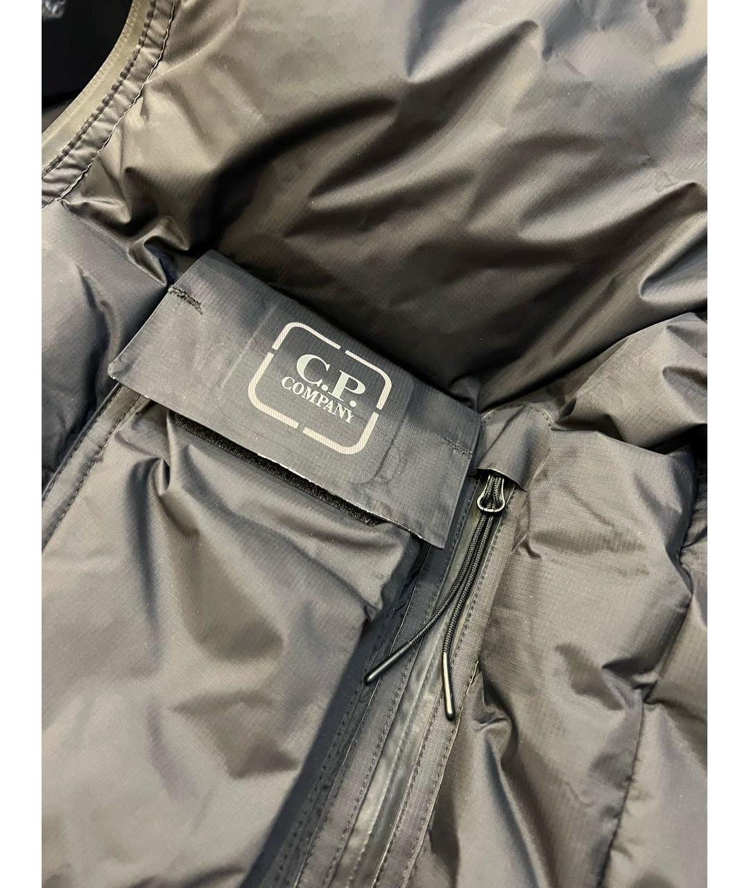 CP COMPANY Черный полиэстеровый пуховик, фото 4
