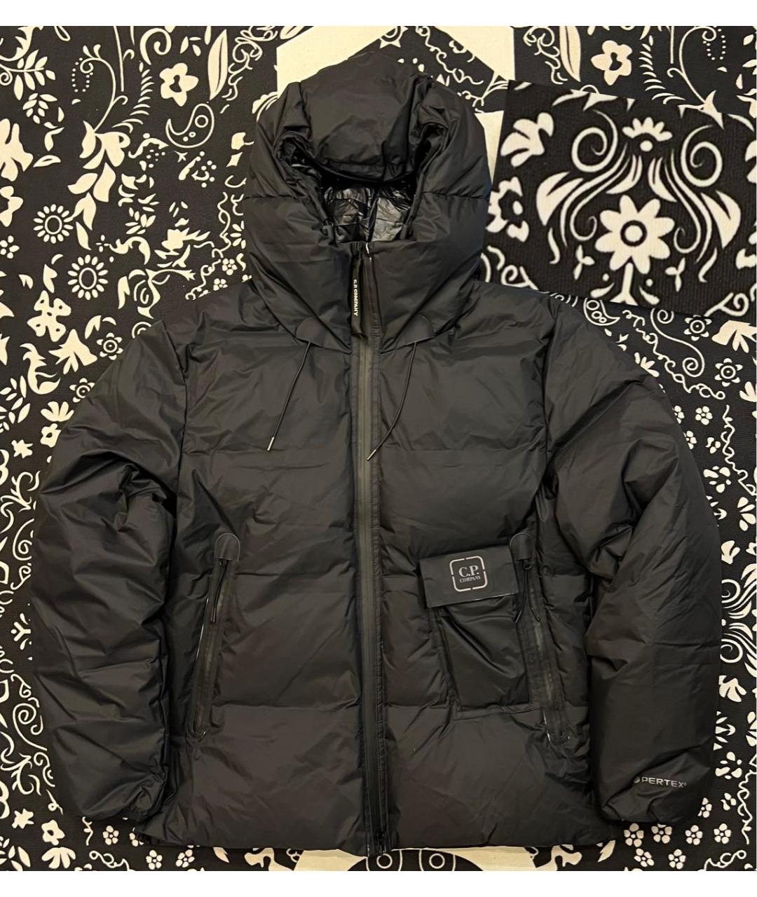 CP COMPANY Черный полиэстеровый пуховик, фото 5