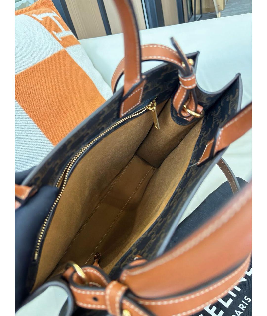 CELINE Коричневая сумка тоут, фото 8