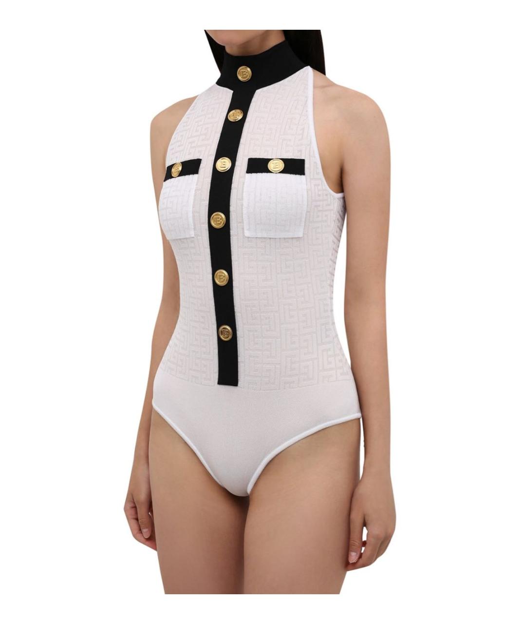 BALMAIN Бежевая вискозная майка, фото 3