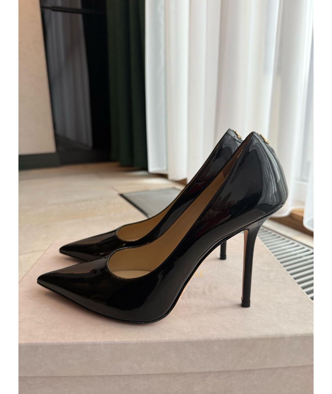 JIMMY CHOO Черные туфли из лакированной кожи, фото 9