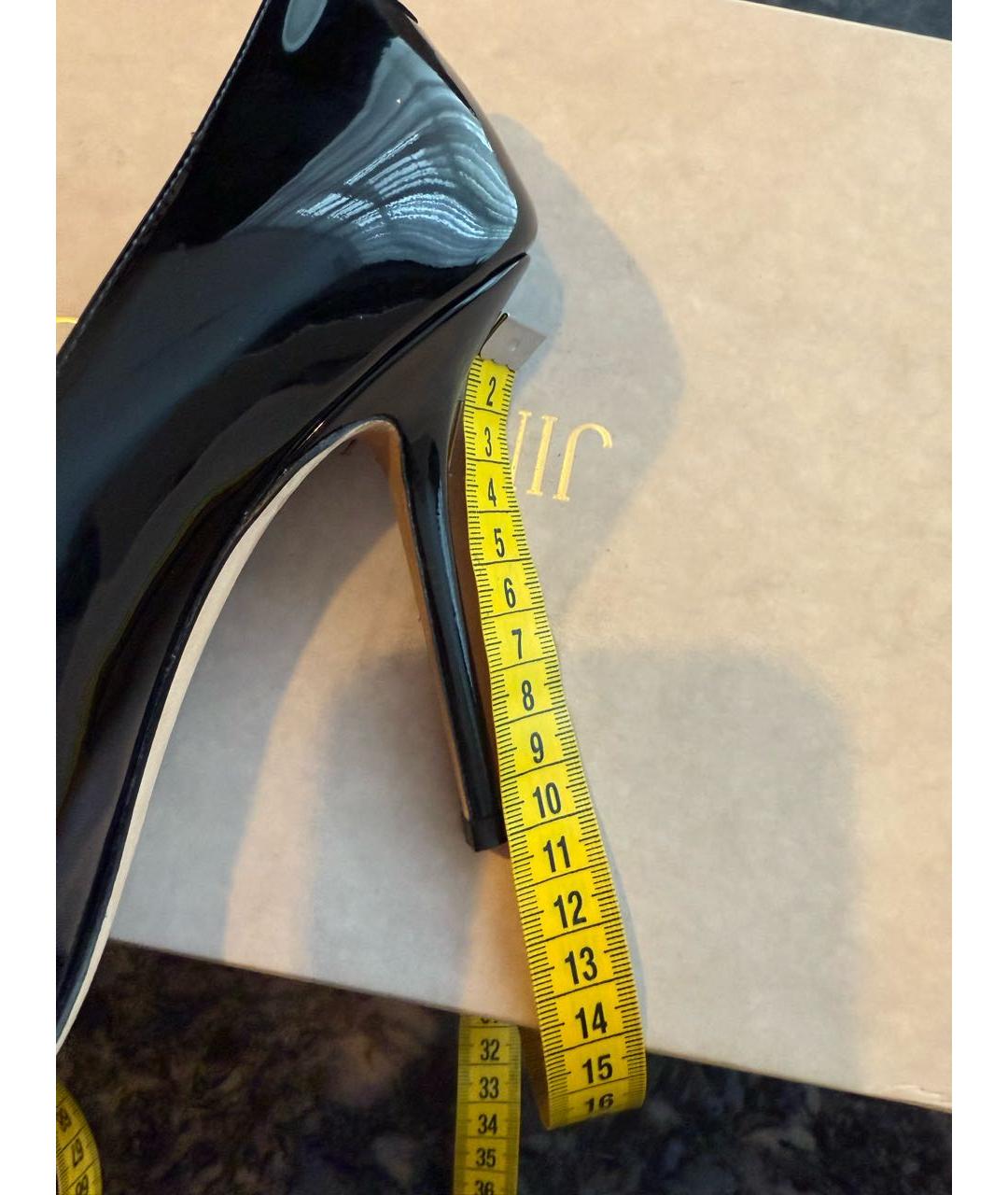 JIMMY CHOO Черные туфли из лакированной кожи, фото 8