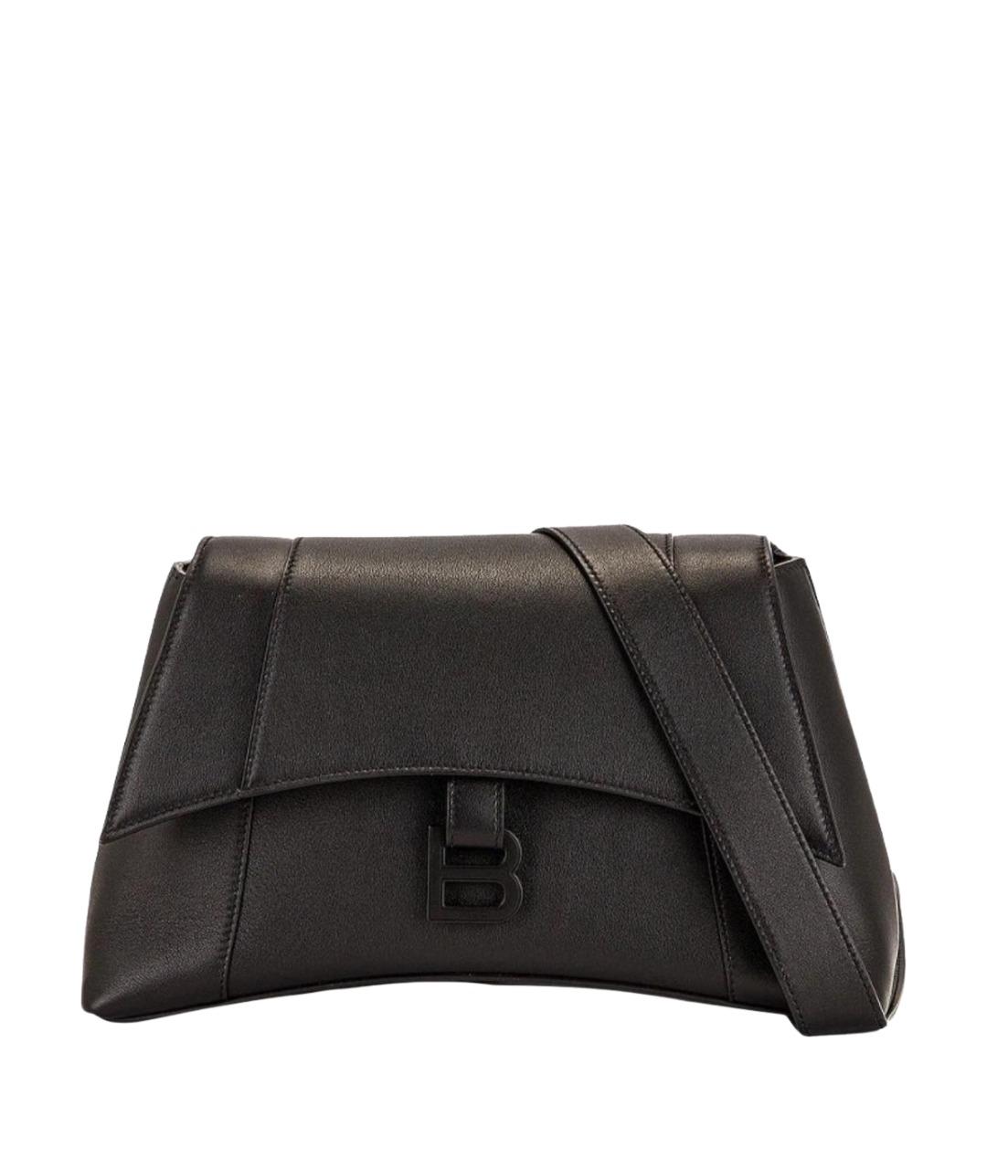BALENCIAGA Черная кожаная сумка через плечо, фото 1