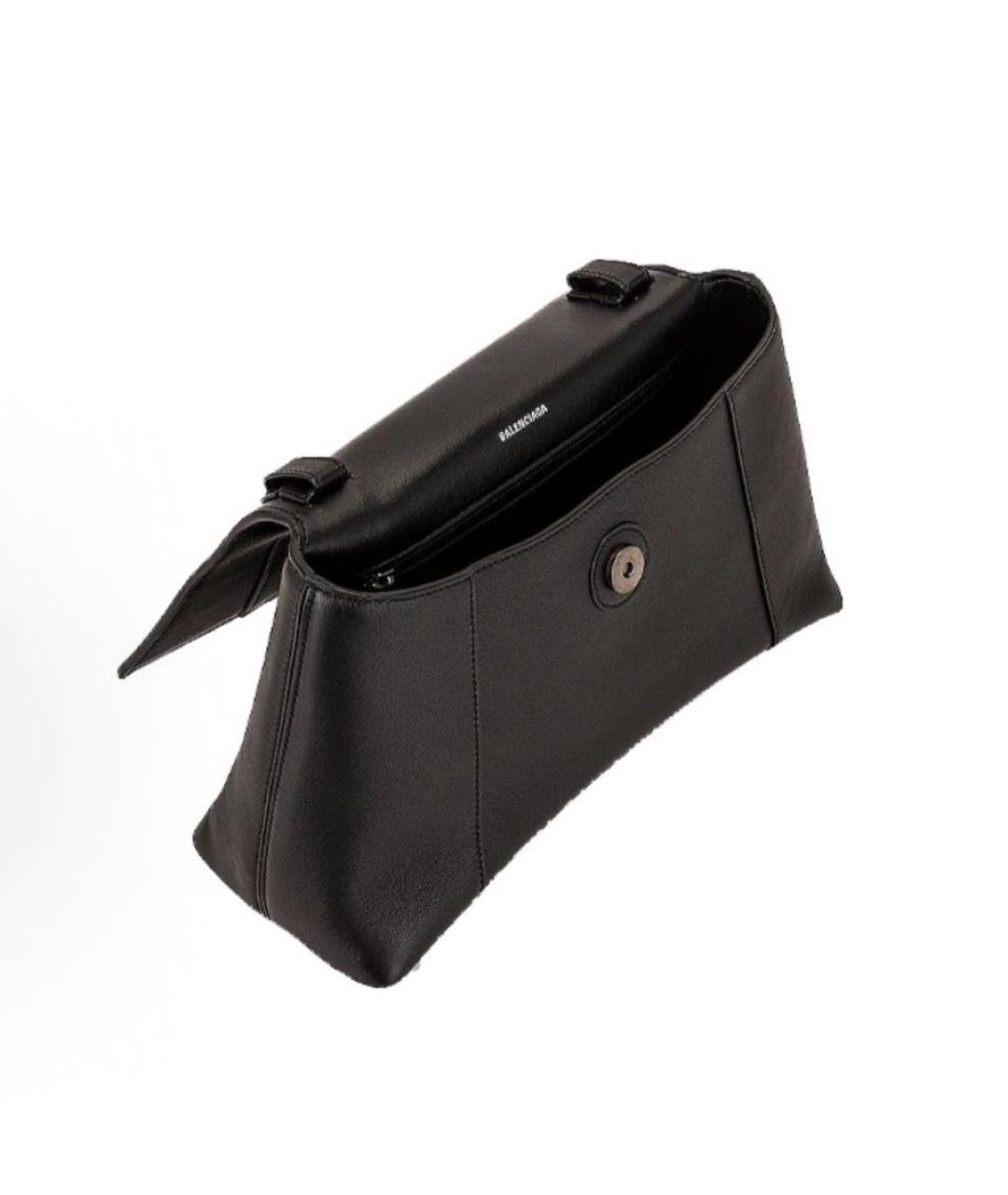 BALENCIAGA Черная кожаная сумка через плечо, фото 3