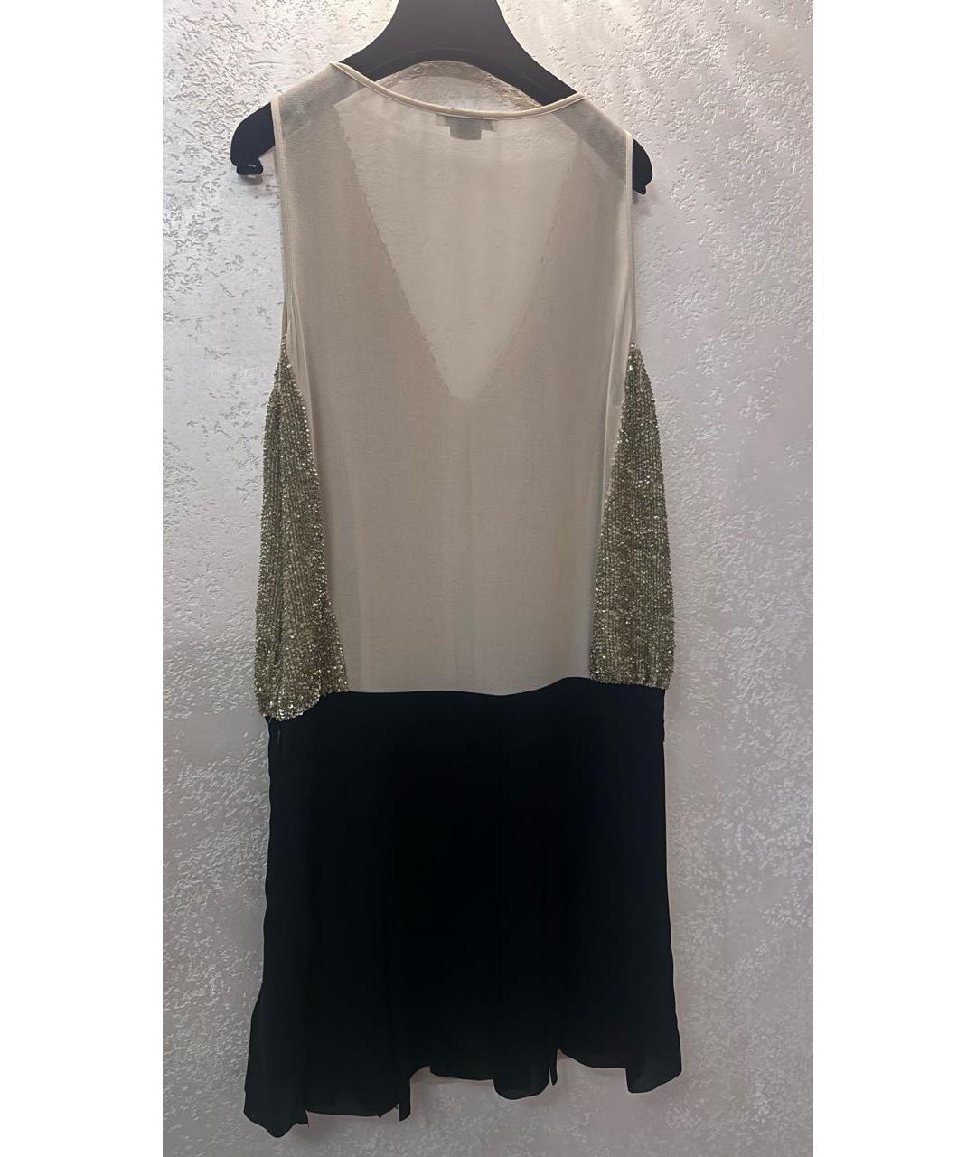 PINKO Золотое полиэстеровое коктейльное платье, фото 2