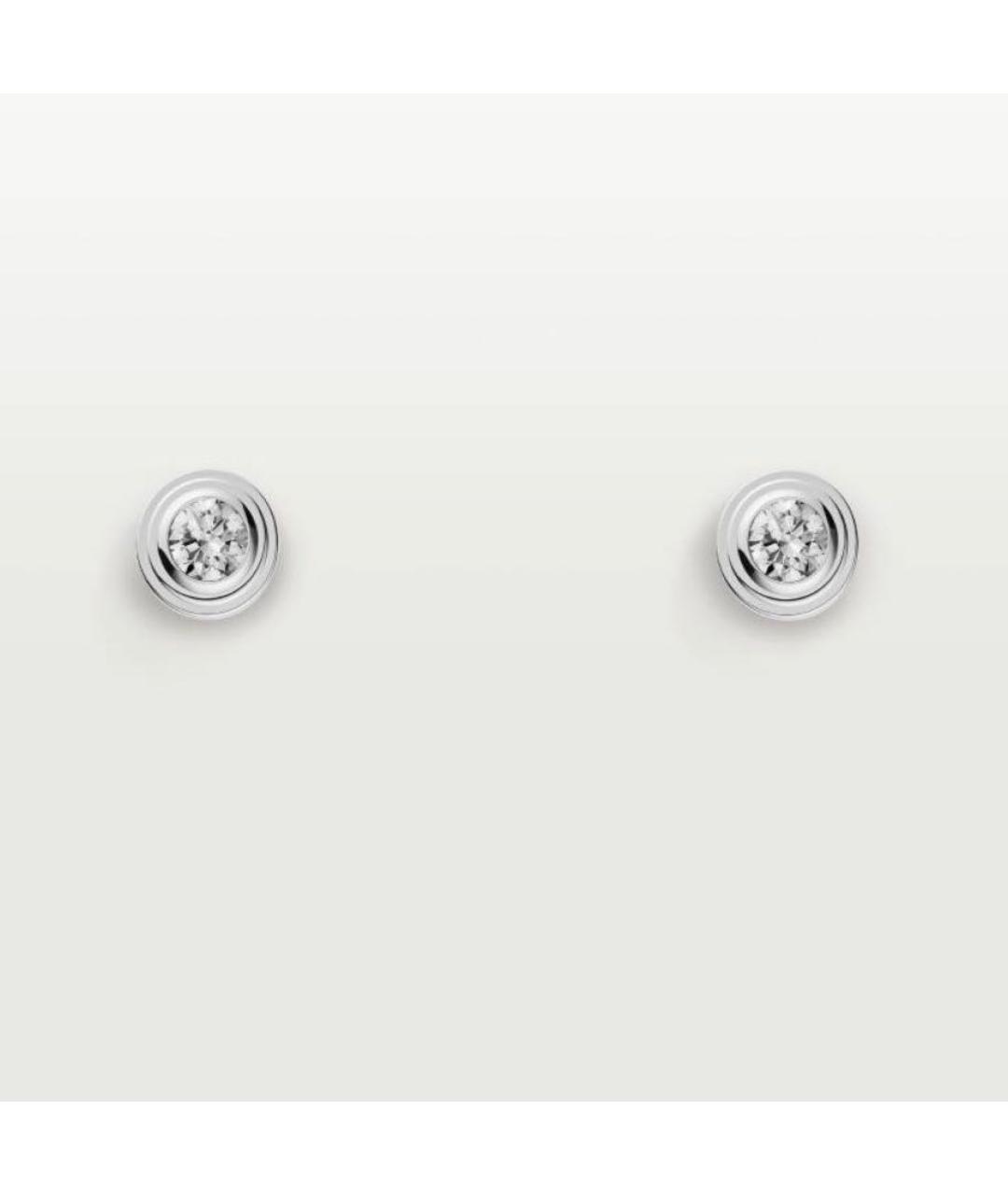 CARTIER Белые серьги из белого золота, фото 8