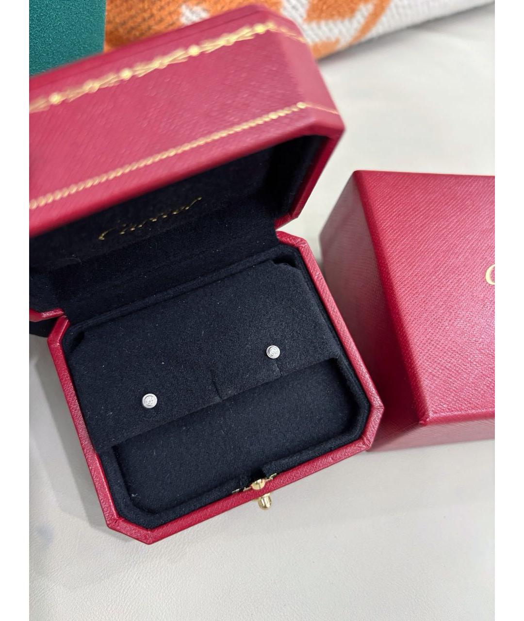 CARTIER Белые серьги из белого золота, фото 2