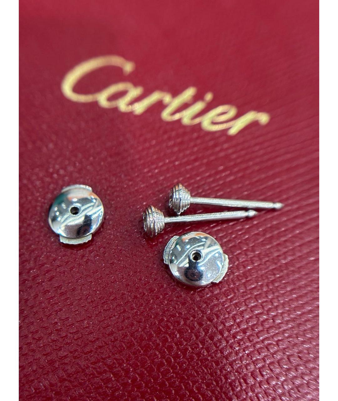 CARTIER Белые серьги из белого золота, фото 6