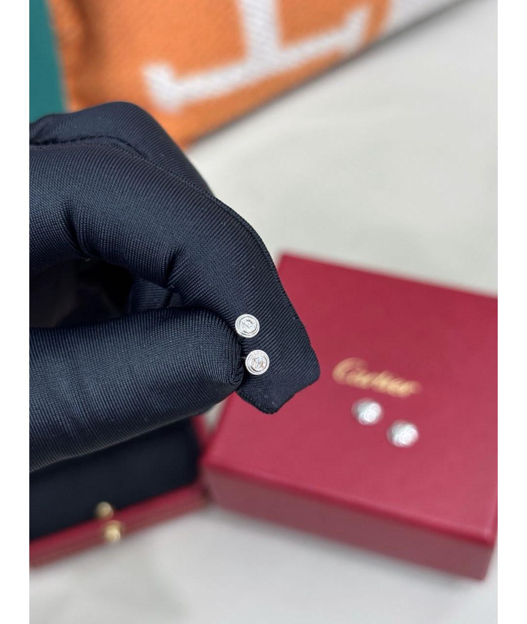 CARTIER Белые серьги из белого золота, фото 4