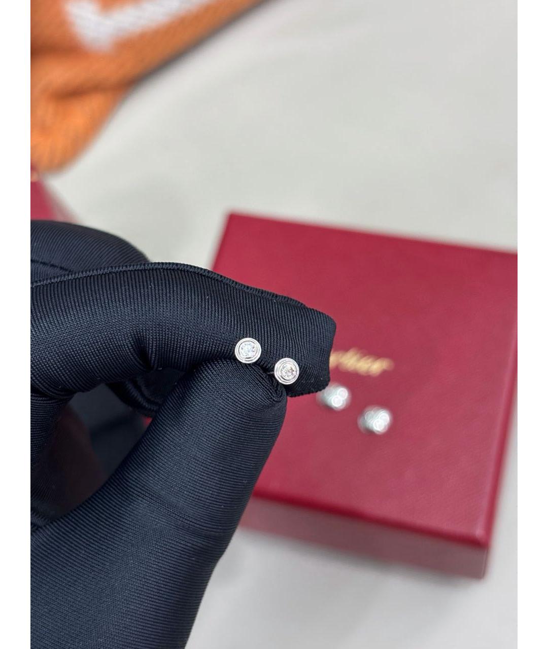 CARTIER Белые серьги из белого золота, фото 3