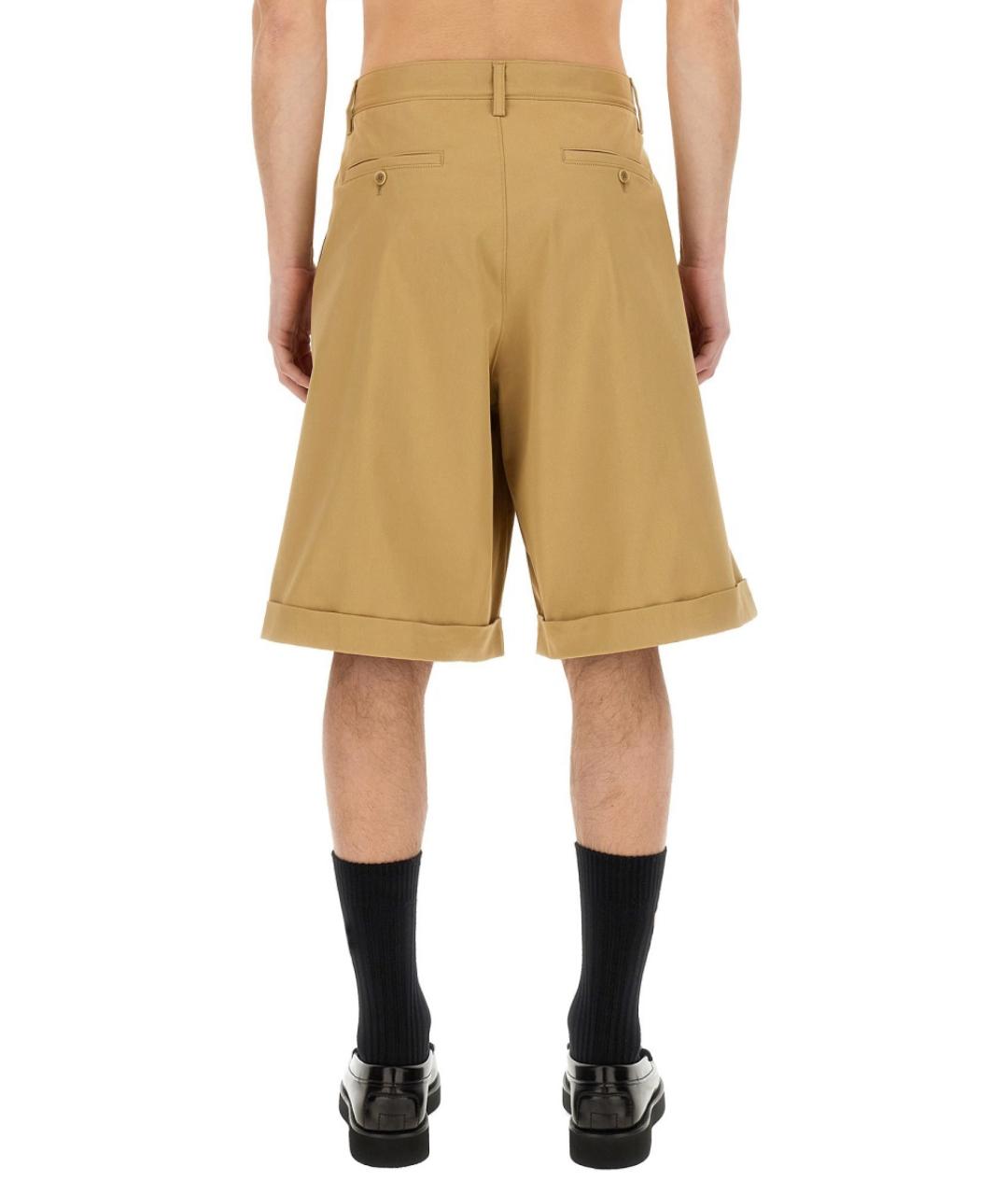 MOSCHINO Бежевые полиэстеровые шорты, фото 4