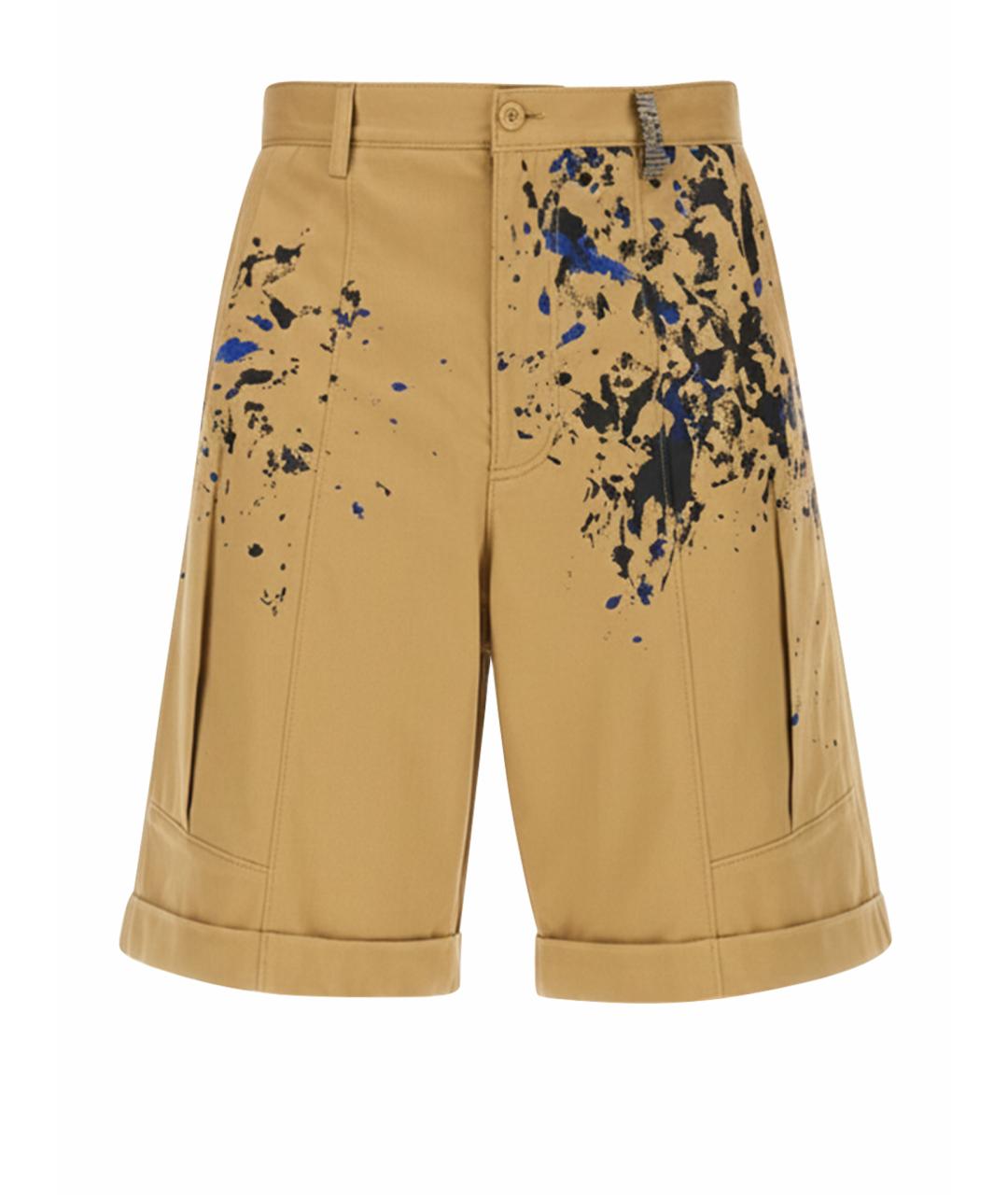 MOSCHINO Бежевые полиэстеровые шорты, фото 1