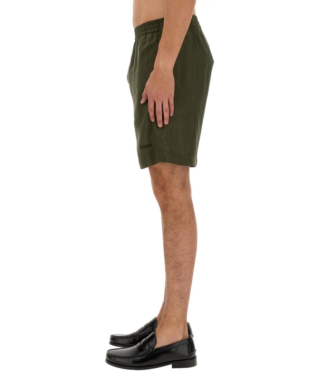 MSGM Зеленые шорты, фото 4