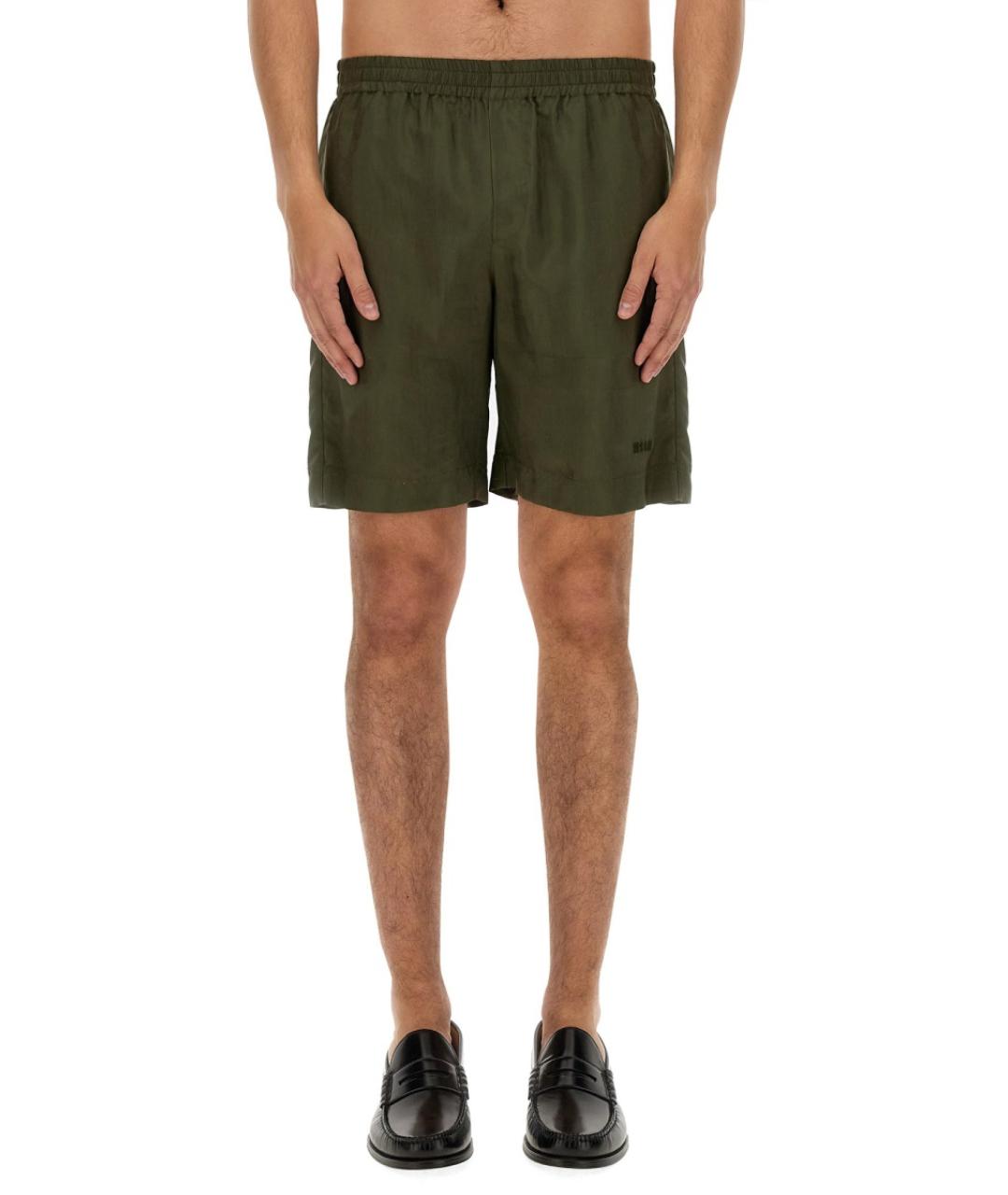 MSGM Зеленые шорты, фото 5