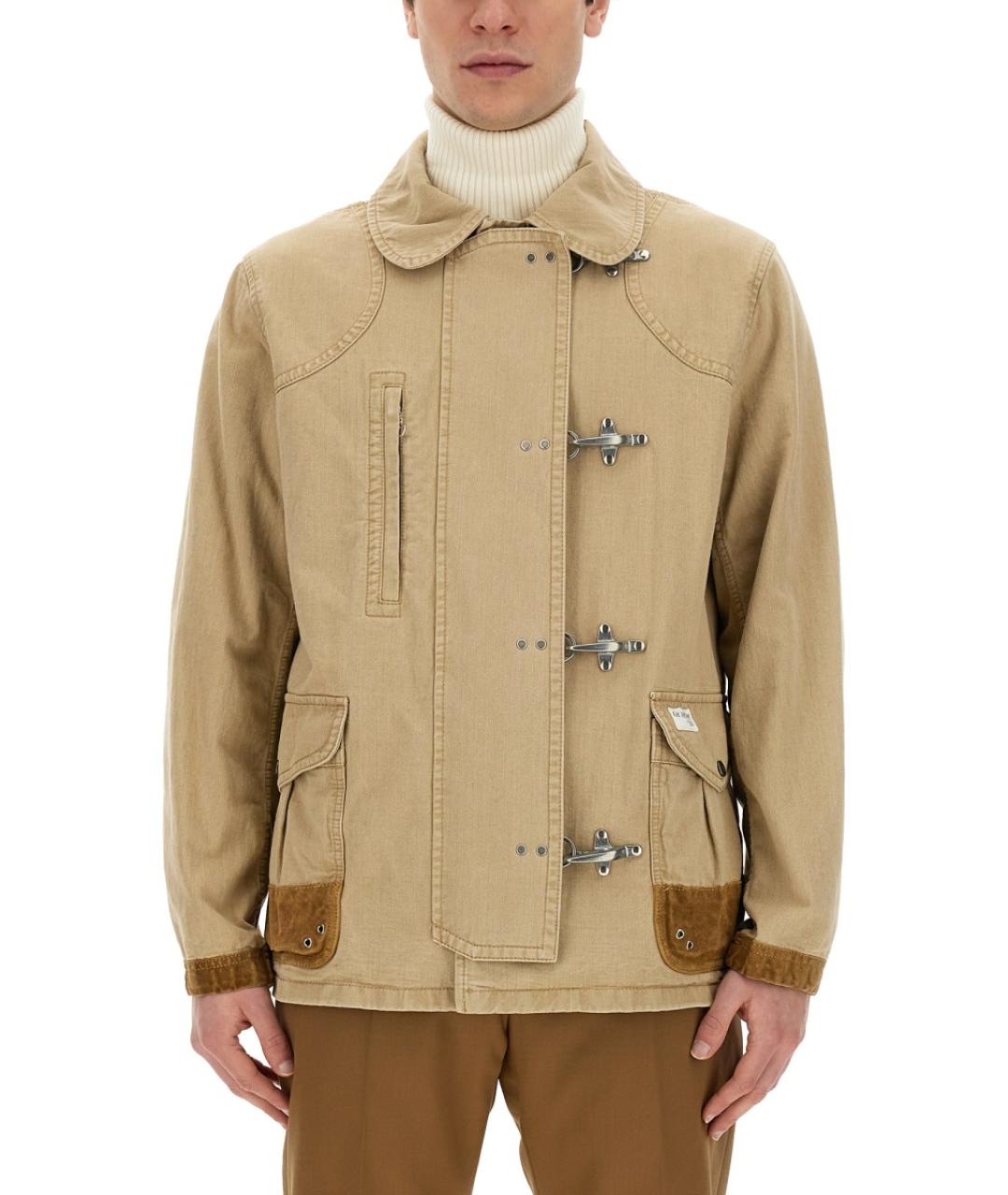 FAY Бежевая хлопковая куртка, фото 5