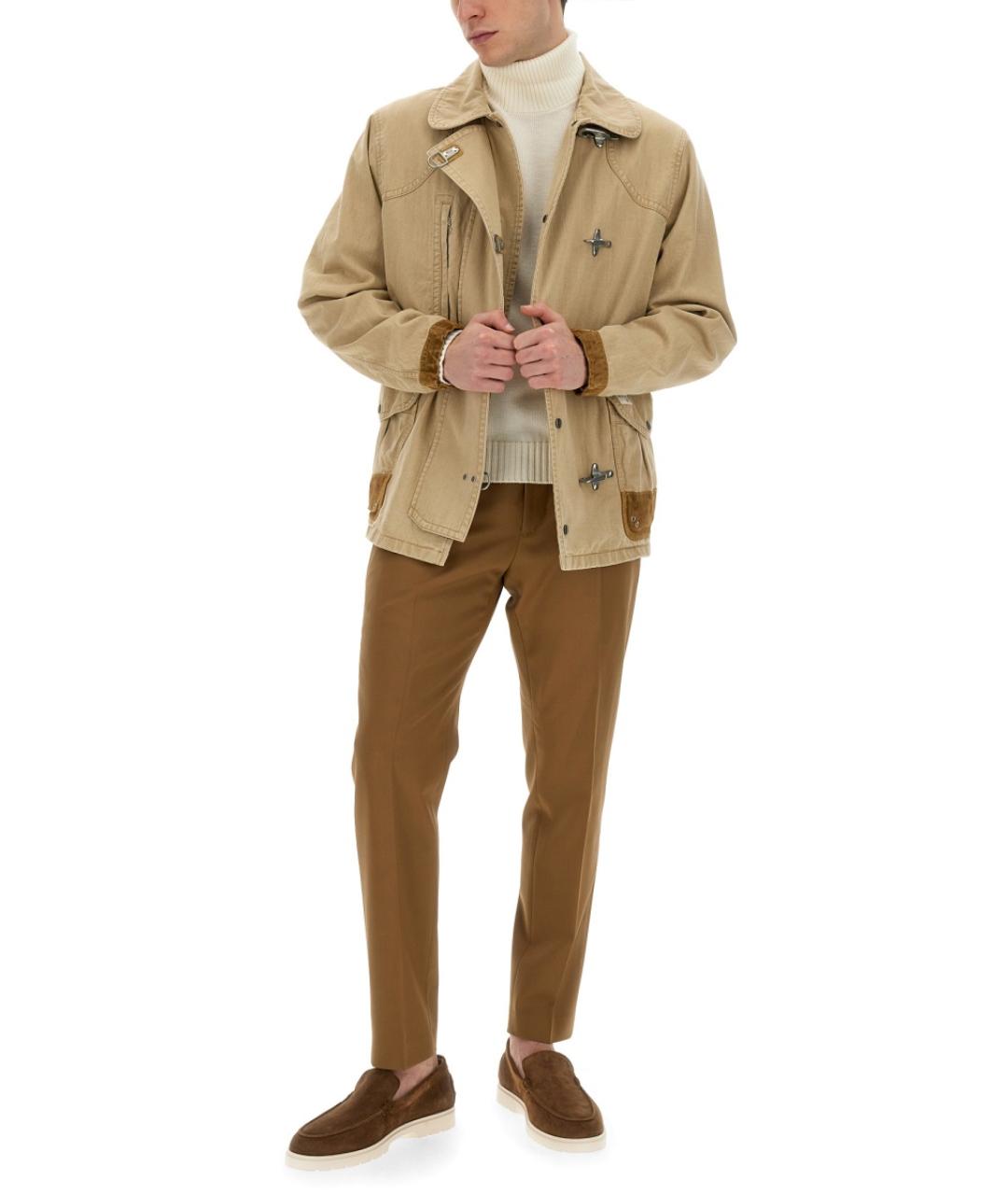 FAY Бежевая хлопковая куртка, фото 2