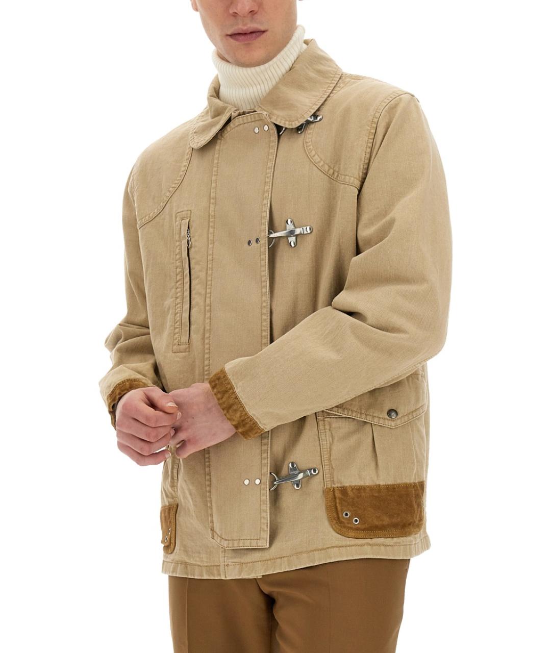 FAY Бежевая хлопковая куртка, фото 4