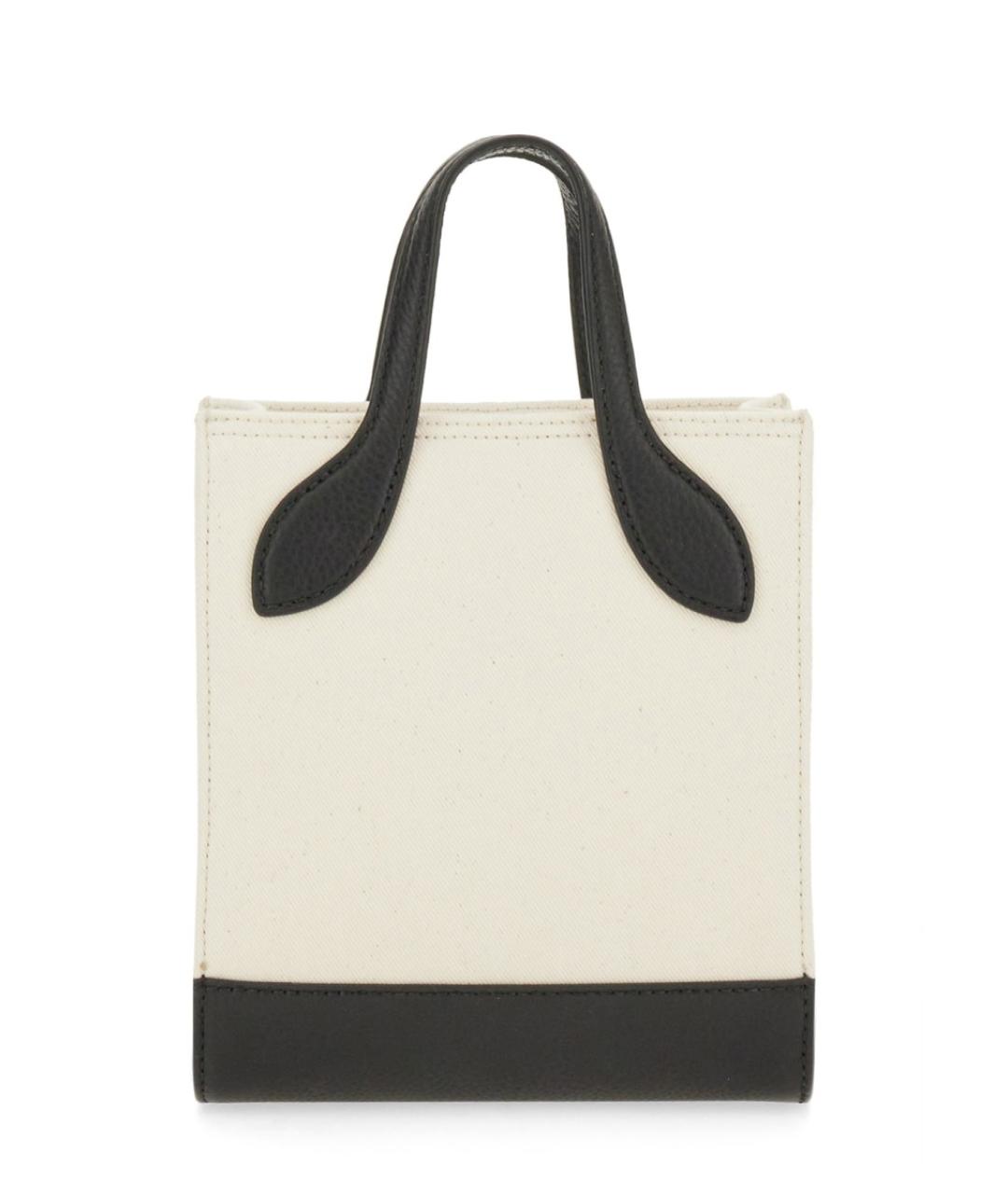 BALLY Белая хлопковая сумка тоут, фото 3