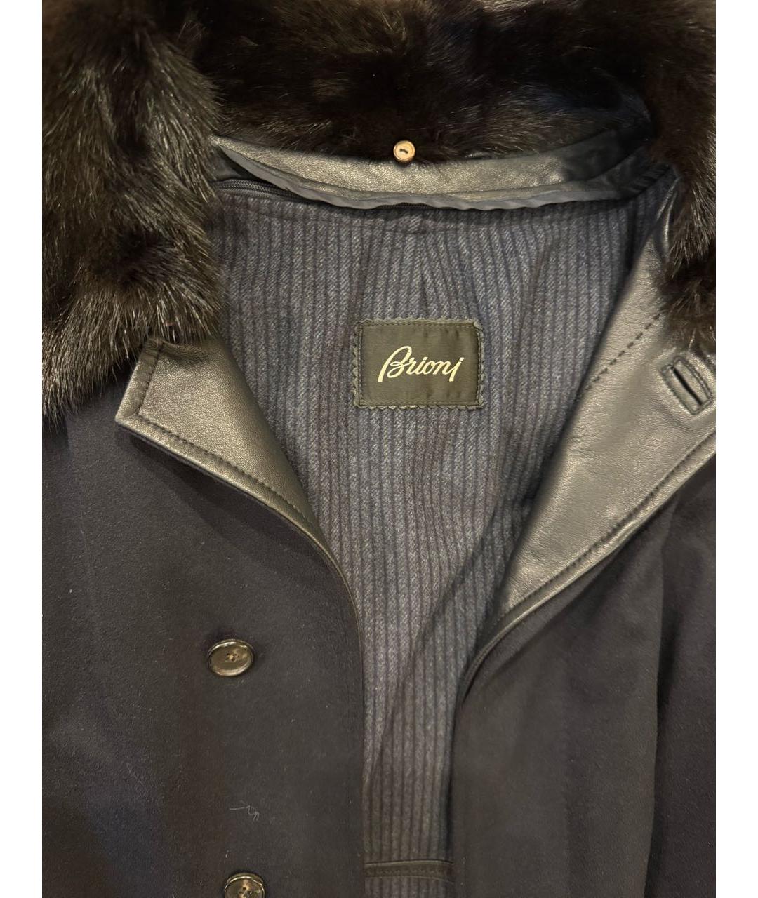 BRIONI Черное кашемировое пальто, фото 3