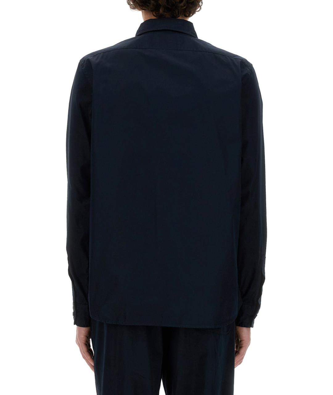 ASPESI Темно-синяя хлопковая кэжуал рубашка, фото 3