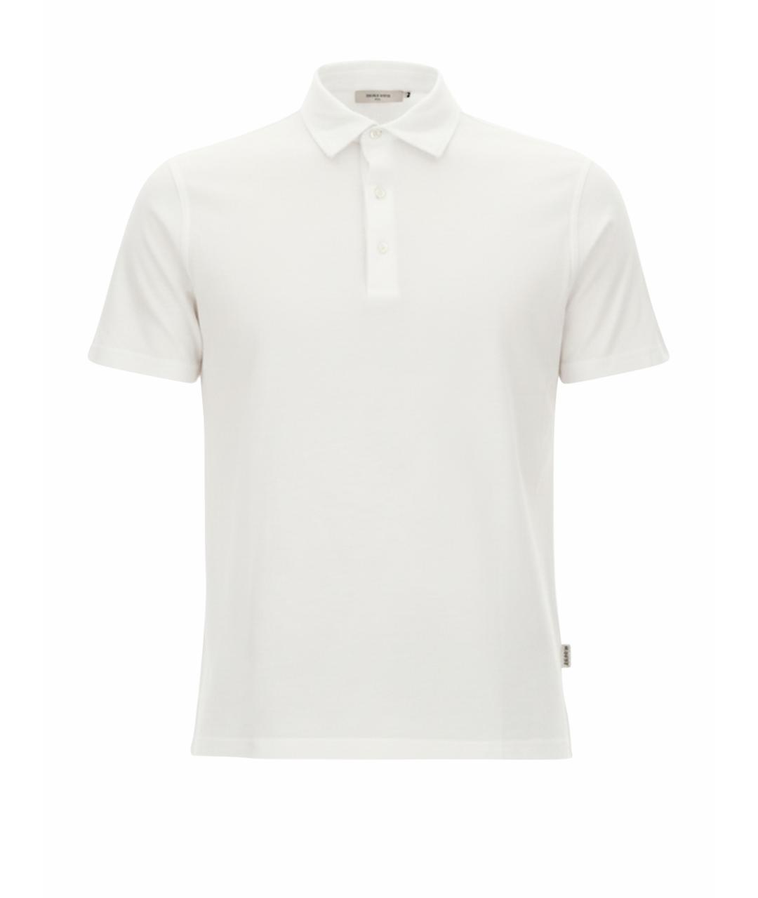 ASPESI Белое хлопковое поло с коротким рукавом, фото 1