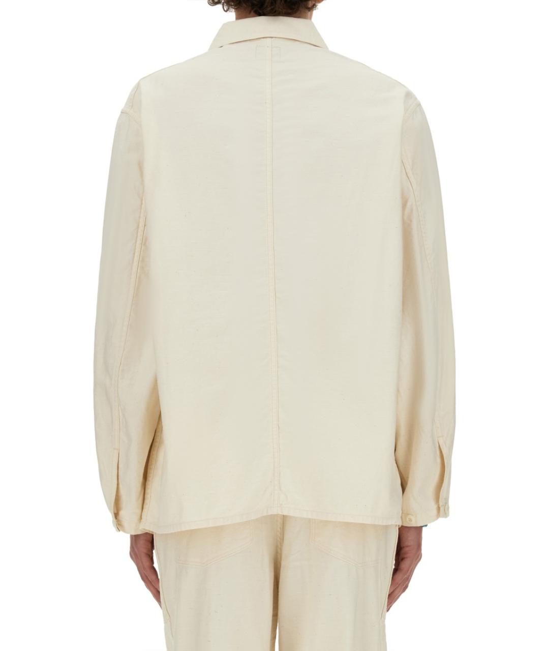 NEEDLES Белая хлопковая кэжуал рубашка, фото 3