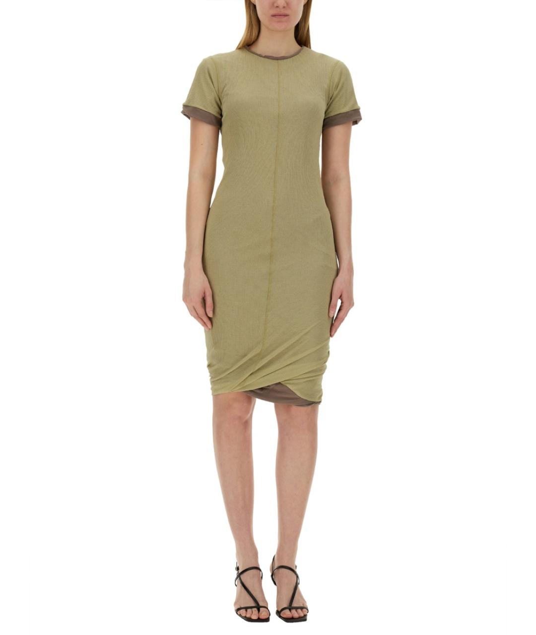 SPORTMAX Зеленые хлопковое повседневное платье, фото 1