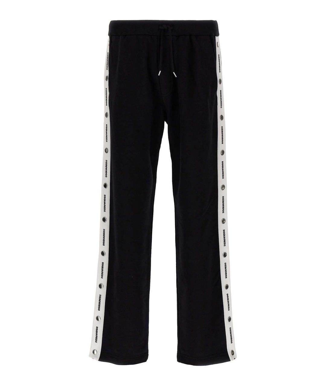 DSQUARED2 Черные хлопковые повседневные брюки, фото 1