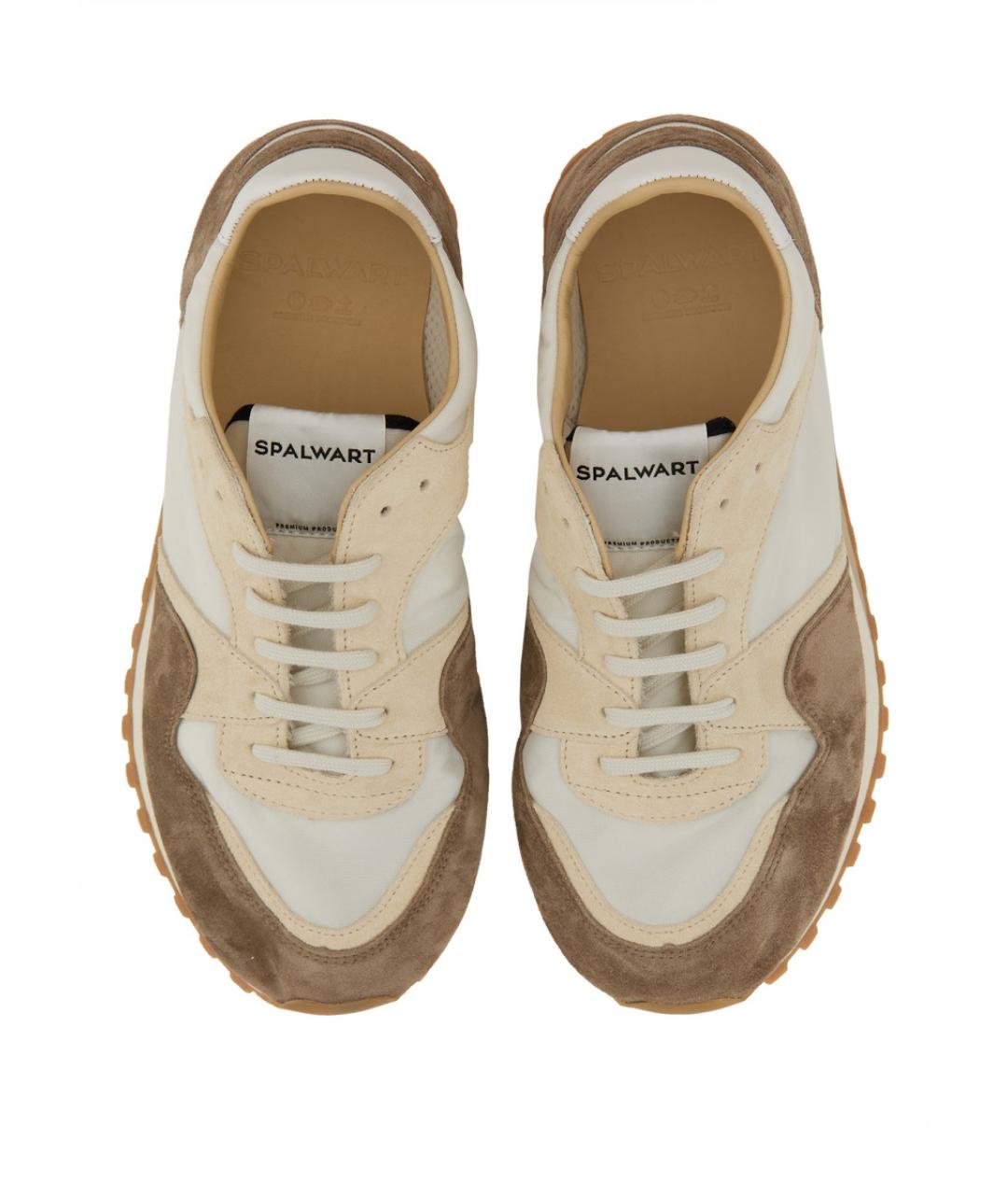 SPALWART Белые кожаные низкие кроссовки / кеды, фото 6