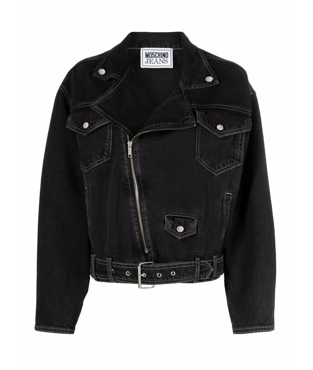 MOSCHINO JEANS Черная деним куртка, фото 1