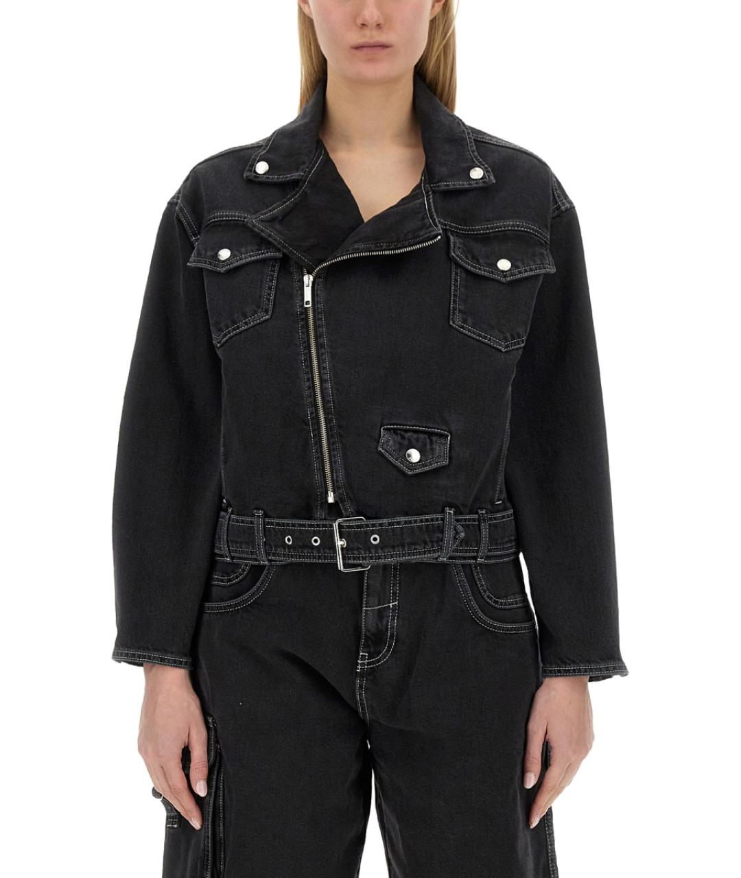 MOSCHINO JEANS Черная деним куртка, фото 5