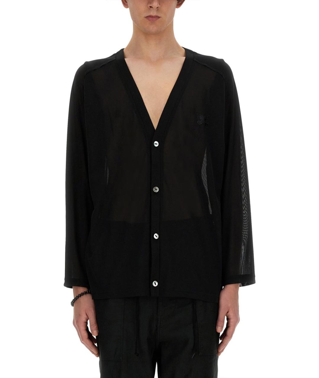 NEEDLES Черный полиэстеровый кардиган, фото 5