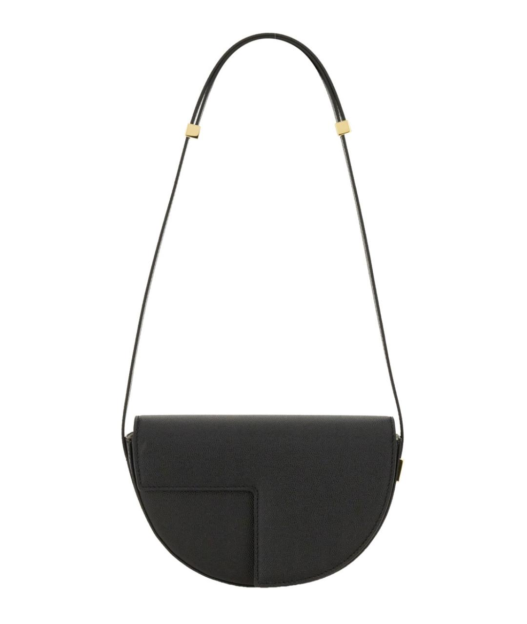 PATOU Черная кожаная сумка через плечо, фото 3