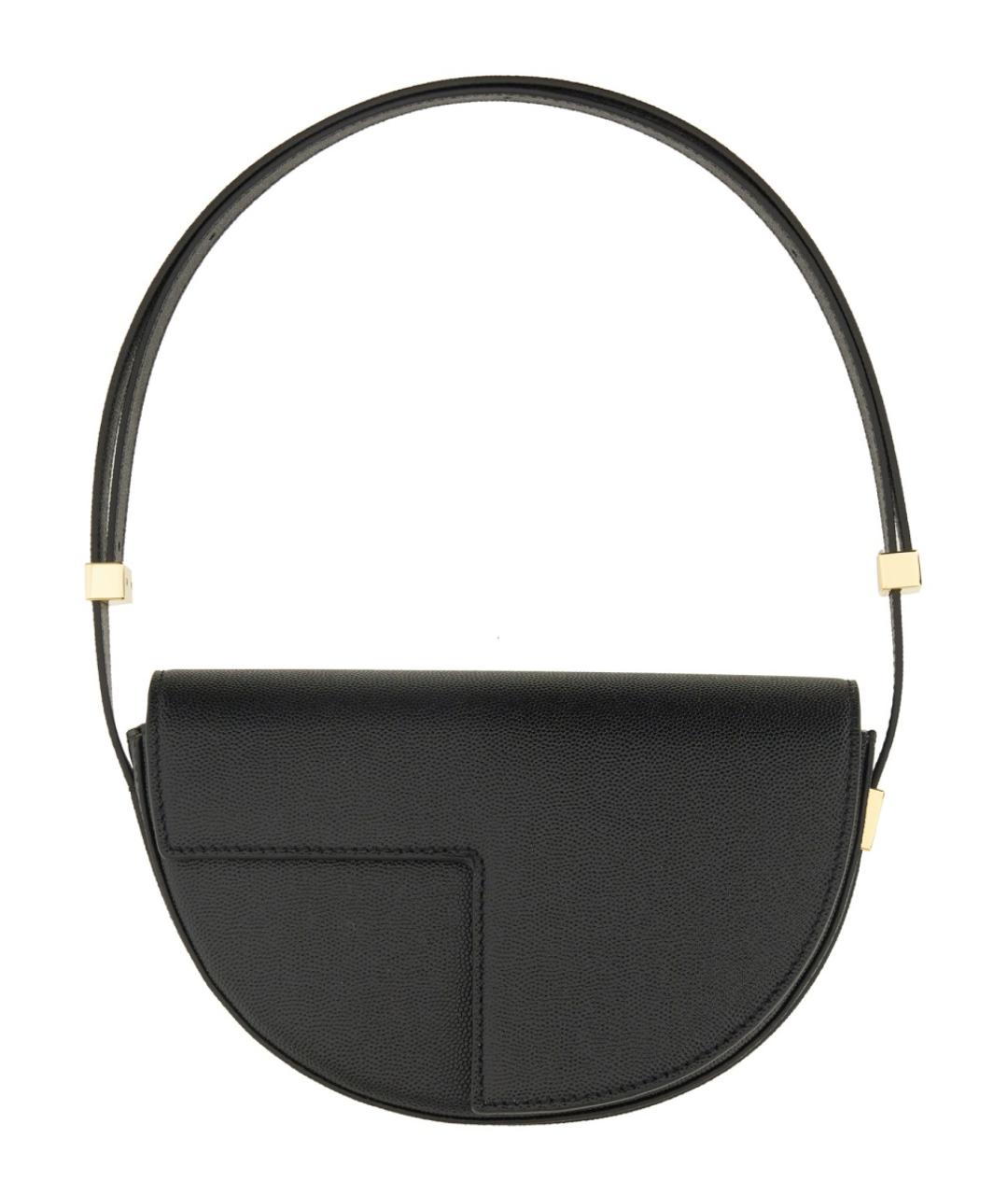 PATOU Черная кожаная сумка через плечо, фото 1