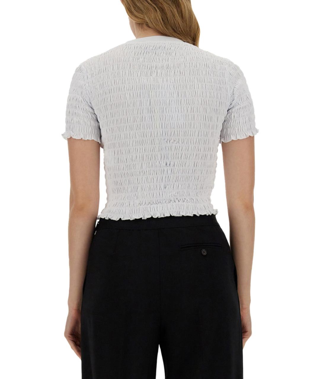 MSGM Белая хлопковая футболка, фото 3