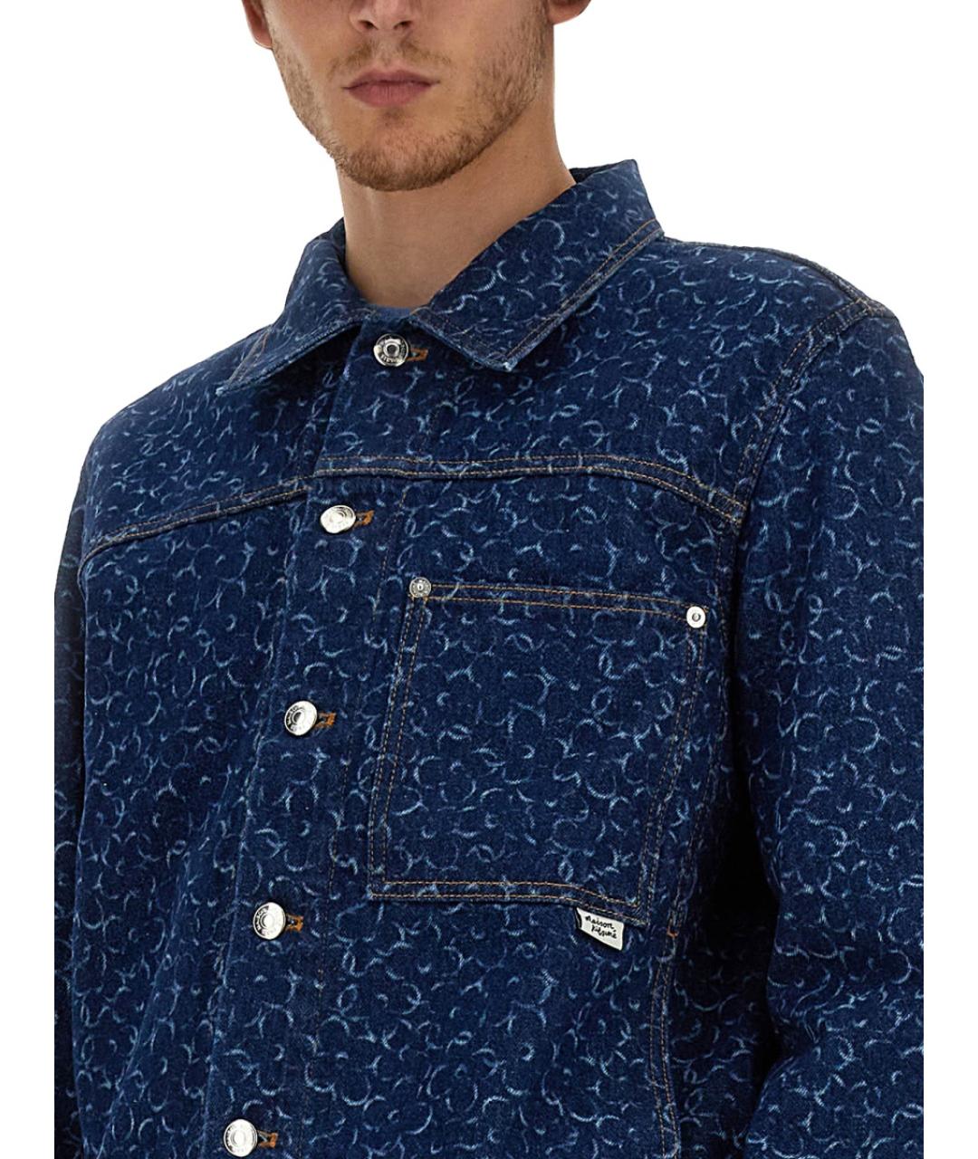 MAISON KITSUNE Синяя хлопковая куртка, фото 4